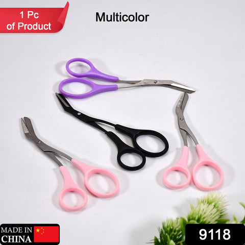 9118 Stainless Steel Eyebrow Grooming Shear Scissors, Hair Removal Shaper Shaping Tool Makeup Beauty Accessories for Men and Women - SWASTIK CREATIONS The Trend Point