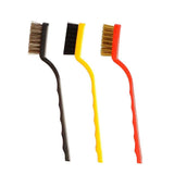 0184 -3 Pc Mini Wire Brush Set (Brass, Nylon, Stainless Steel Bristles) - SWASTIK CREATIONS The Trend Point