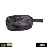 0846 Portable Travel Hand Pouch/Shaving Kit Bag for Multipurpose Use (Black) - SWASTIK CREATIONS The Trend Point