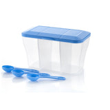 2625 Plastic Square Storage Organiser Container (750ML Capacity) - SWASTIK CREATIONS The Trend Point