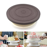2733 Cake Brown Turntable used widely in bakeries and some of the household places while making and decorating cake and all purposes. - SWASTIK CREATIONS The Trend Point