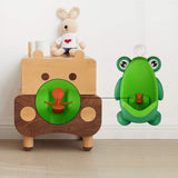 4034 Cute Forg Standing Potty Training Urinal for Boys Toilet with Funny Aiming Target 