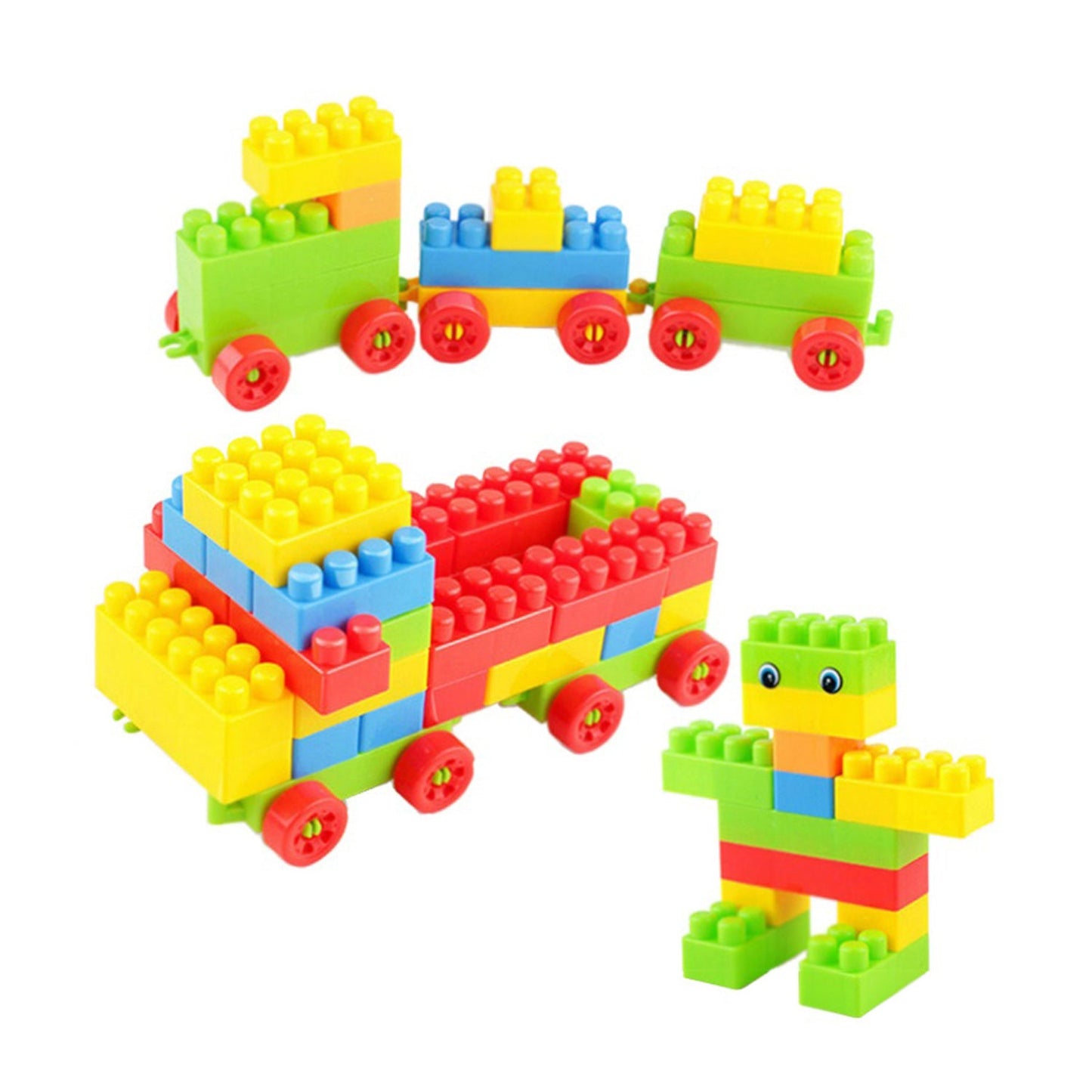 8077 60pc Building Blocks Early Learning Educational Toy for Kids - SWASTIK CREATIONS The Trend Point SWASTIK CREATIONS The Trend Point