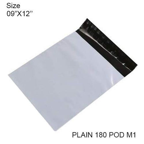 0902 Tamper Proof Courier Bags(09X12 PLAIN 180 POD M1) - 100 pcs - SWASTIK CREATIONS The Trend Point