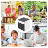 1464 Mini Portable Air Cooler, Personal Space Cooler Easy to fill water and mood led light and portable Air Conditioner Device Cool Any Space like Home Office - SWASTIK CREATIONS The Trend Po