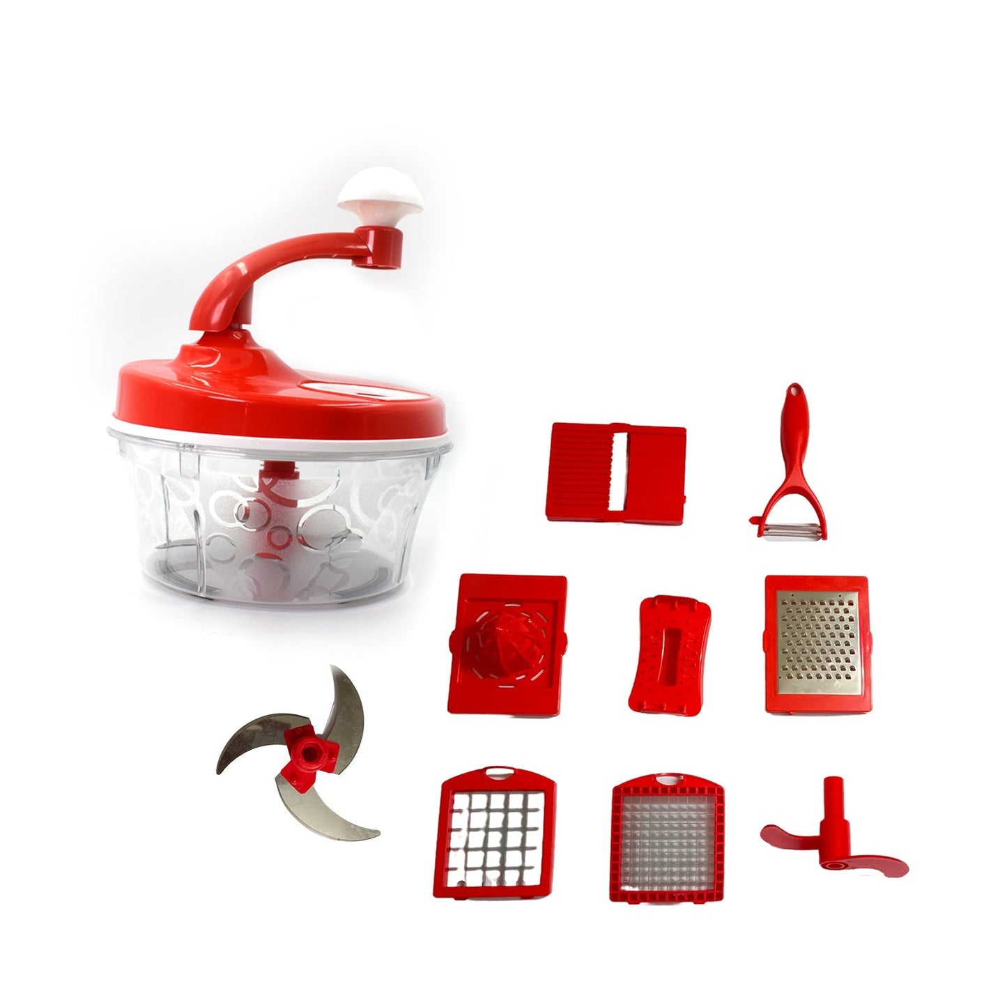 2721 10 in 1 Food Processor widely used in all kinds of household purposes for making the process of food easy and feasible with the help of these supplements and equipments etc. - SWASTIK CREATIONS The Trend Point SWASTIK CREATIONS The Trend Point