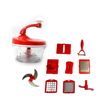 2721 10 in 1 Food Processor widely used in all kinds of household purposes for making the process of food easy and feasible with the help of these supplements and equipments etc. - SWASTIK CREATIONS The Trend Point