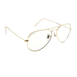 Louis Kouros-3026 Armstoner Aviator Transparent-Gold Sunglasses For Men & Women~LK-3026 - SWASTIK CREATIONS The Trend Point