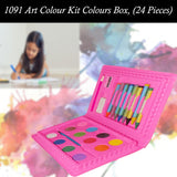 1091 Art Colour Kit Colours Box, (24 Pieces) - SWASTIK CREATIONS The Trend Point