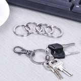 4054 Key Rings Stainless Steel Double For Key chain & Jewellery Use ( 10 pcs ) 