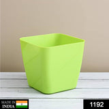 1192  Flower Pots Square Shape For Indoor/Outdoor Gardening - SWASTIK CREATIONS The Trend Point