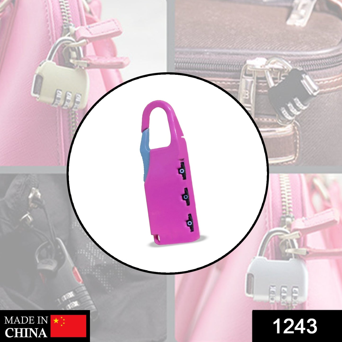 1243 Round Resettable Code Number Padlock - SWASTIK CREATIONS The Trend Point SWASTIK CREATIONS The Trend Point