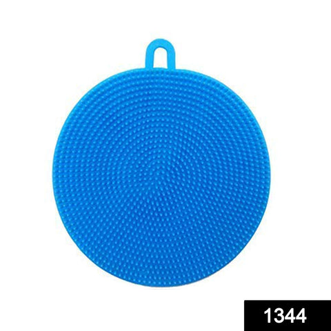 1344 Silicone Dish Scrubber Sponge Mildew Free, Non Stick, Heat Resistant - SWASTIK CREATIONS The Trend Point