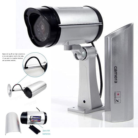 1481 Wireless Security CCTV False Outdoor Fake Dummy Piece IR Camera - SWASTIK CREATIONS The Trend Point