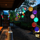 8317L Solar Crystal Ball , Color Changing Solar Powered LED Hanging Light Mobile for Patio Yard Garden Home Outdoor Night Decor, Gifts