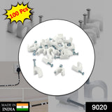 9020 100 Pc 6 MM Cable Clip used in all kinds of wires to make them stuck and holded in walls etc. - SWASTIK CREATIONS The Trend Point