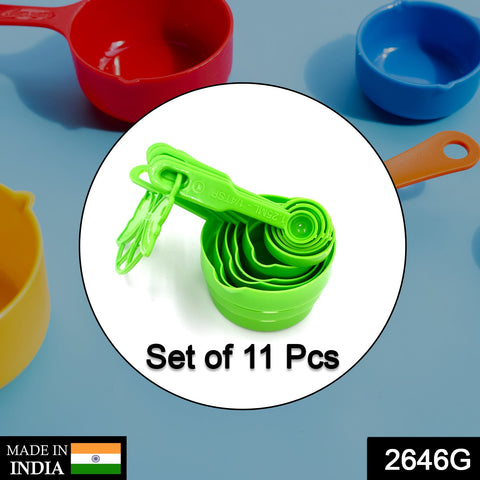 2646 G 11 Pc Measuring Cup Set For Pouring And Picking Of Various Food Items And All With Nice Measurements. - SWASTIK CREATIONS The Trend Point