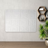 9287 Design Wallpaper 3D Foam Wallpaper Sticker Panels I Ceiling Wallpaper For Living Room Bedroom I Furniture, Door I Foam Tiles (white Color) 