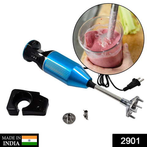 2901 Portable Hand Blender Stainless Steel with dual speed & multi attachment Egg Beater blending Coffee Lassi Salad Juice Buttermilk maker Home office pantry canteen kitchen chef use - SWAST