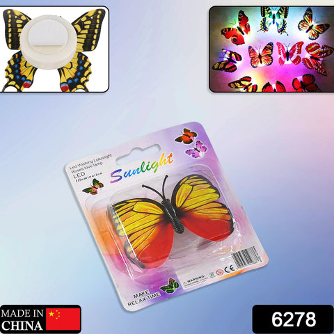 6278 The Butterfly 3D Night Lamp Comes with 3D Illusion Design Suitable for Drawing Room, Lobby. - SWASTIK CREATIONS The Trend Point