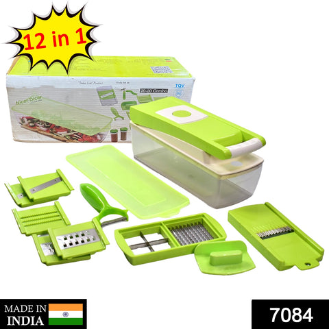 7084 12IN1 USED FOR CHOPPING AND CUTTING OF VEGETABLES AND FRUITS. - SWASTIK CREATIONS The Trend Point