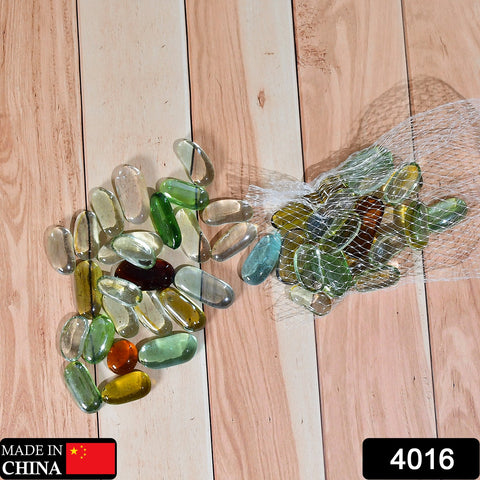 4016 Glass Gem Stone, Flat Round Marbles Pebbles for Vase Fillers, Attractive pebbles for Aquarium Fish Tank. - SWASTIK CREATIONS The Trend Point
