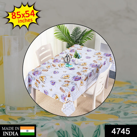 4745 Premium Quality Table cloth For Steal Table (85x54 inch) - SWASTIK CREATIONS The Trend Point