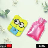 6507 2Eye Minions small Hot Water Bag with Cover for Pain Relief, Neck, Shoulder Pain and Hand, Feet Warmer, Menstrual Cramps. - SWASTIK CREATIONS The Trend Point