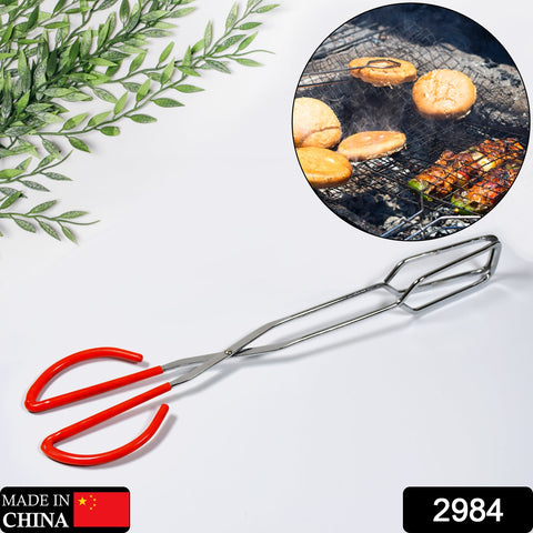 2984 Kitchen Baking BBQ Heat Resistant Cooking Food Clip with Silicone Tips Tong 1pc. - SWASTIK CREATIONS The Trend Point
