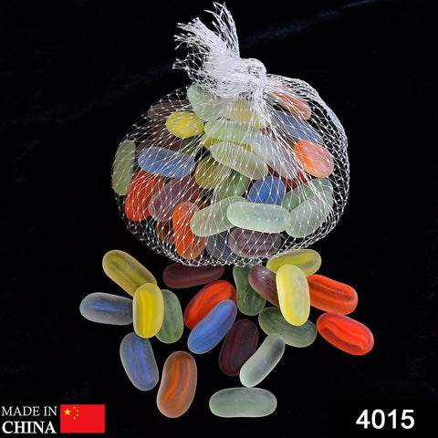 4015 Glass Gem Stone, Flat Round Marbles Pebbles for Vase Fillers, Attractive pebbles for Aquarium Fish Tank. - SWASTIK CREATIONS The Trend Point