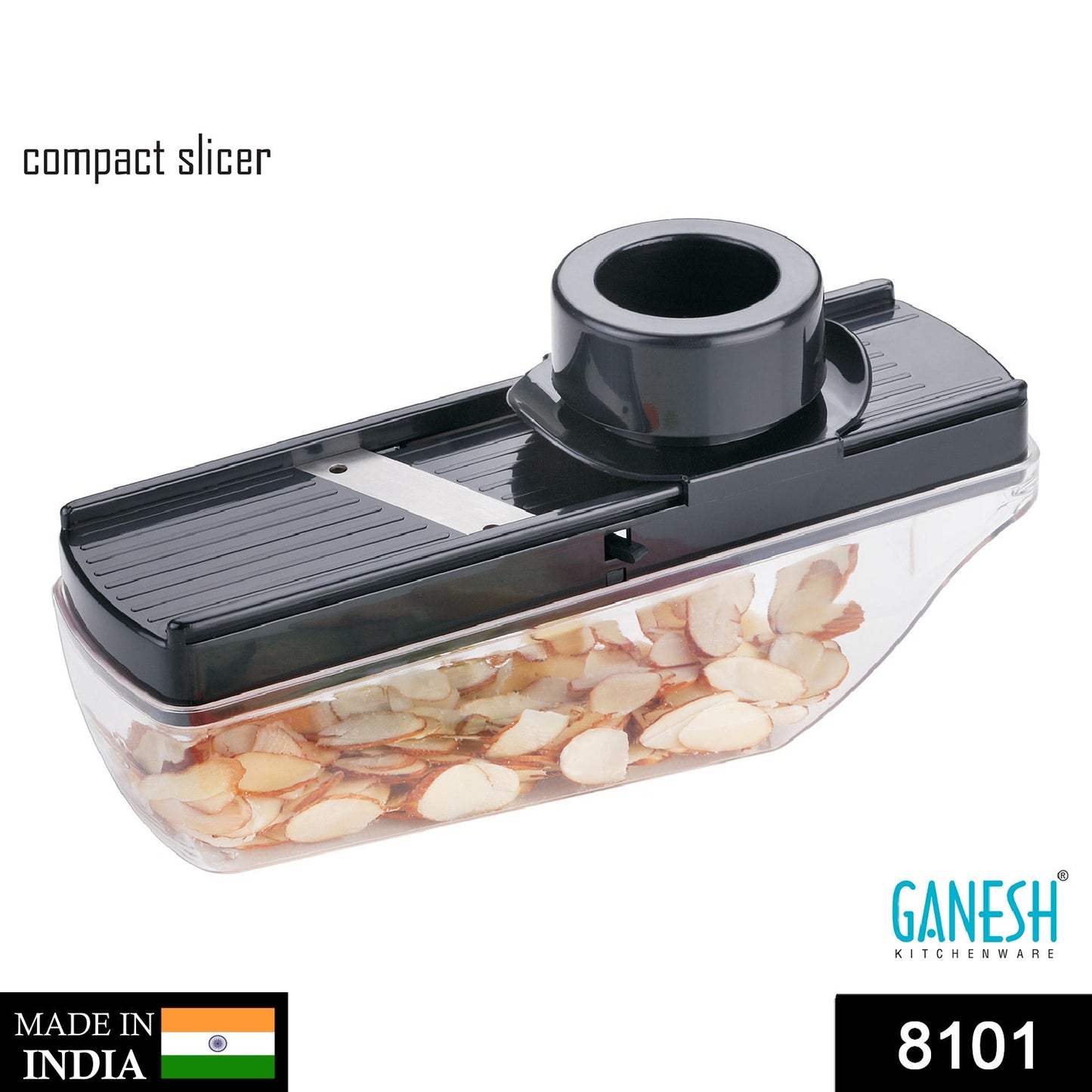 8101 Ganesh Plastic Vegetable Slicer Cutter, Black - SWASTIK CREATIONS The Trend Point SWASTIK CREATIONS The Trend Point