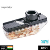 8101 Ganesh Plastic Vegetable Slicer Cutter, Black - SWASTIK CREATIONS The Trend Point