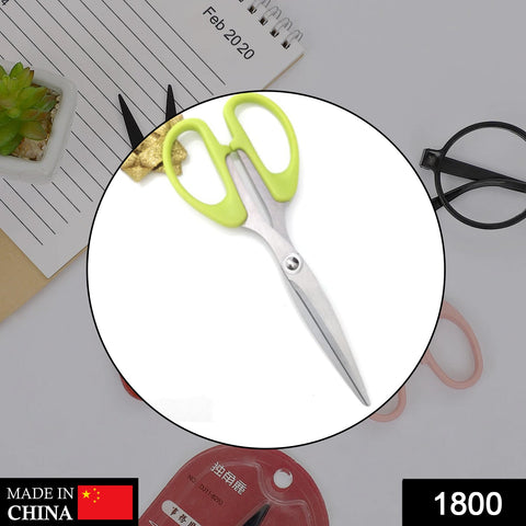 1800 Stainless Steel Scissors with Plastic handle grip 160mm (1Pc Only) - SWASTIK CREATIONS The Trend Point