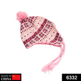6332  Toddler female Winter Warm Knit Hat Beanie Cap - SWASTIK CREATIONS The Trend Point