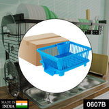 0607B Plastic Sink Dish Drainer Drying Rack (With Brown Box) - SWASTIK CREATIONS The Trend Point