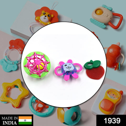 1939 AT39 3Pc Rattles Baby Toy and game for kids and babies for playing and enjoying purposes. - SWASTIK CREATIONS The Trend Point