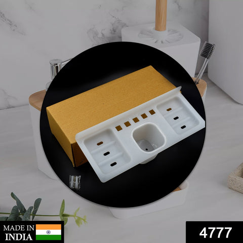 4777 4 in 1 Plastic Soap Dish and plastic soap dish tray used in bathroom and kitchen purposes. - SWASTIK CREATIONS The Trend Point