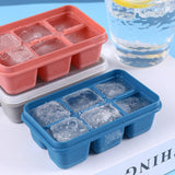 4741 6 Grid Silicone Ice Tray used in all kinds of places like household kitchens for making ice from water and various things and all. - SWASTIK CREATIONS The Trend Point
