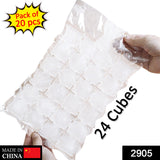 2905 Disposable Ice Cube Bags, Stackable Easy Release Ice Cube Mold Trays Self-Seal Freezing Maker, Cold Ice Pack Cooler Bag for Cocktail Food Wine - SWASTIK CREATIONS The Trend Point