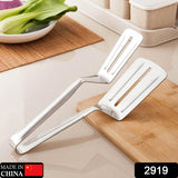 2919 MULTIFUNCTION COOKING SERVING TURNER FRYING FOOD TONG. STAINLESS STEEL STEAK CLIP CLAMP BBQ KITCHEN TONG. - SWASTIK CREATIONS The Trend Point
