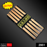 2951 Designer Natural Round Bamboo Reusable Chopsticks - SWASTIK CREATIONS The Trend Point