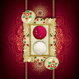Rakasha Bandhan Special Puja Thali, Kumkum Thali Holder, Pooja Return Gift, Indian Housewarming Gifts, Brother/Bhai/Bhabhi/Sister/Family Rakhi for Rakshabandhan, Diwali