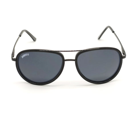Choriotis-3134 Tissaia Aviator Black-Black Sunglasses For Men & Women~CT-3134