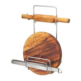7069 Chakla Belan Stand for Kitchen with Stainless Steel - SWASTIK CREATIONS The Trend Point