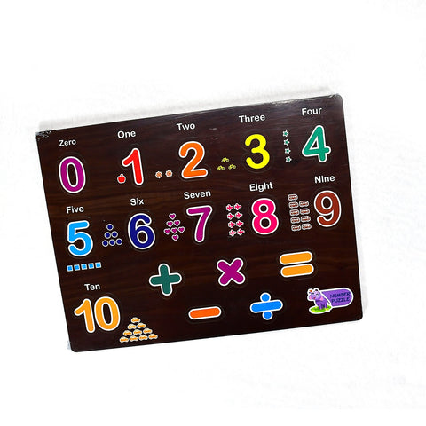 3494 Wooden Counting Number Montessori Educational Pre-School Puzzle Toy for Kids - SWASTIK CREATIONS The Trend Point