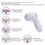0340 -5-in-1 Smoothing Body & Facial Massager (Pink) Your Brand