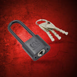 9380 Lock with Key Metal Locker 1 Set Padlock Mini Padlock Beam Plastic, Copper Alloy, Iron Alloy Black Metal Storage Cabinet Safety Padlock 3 Additional keys (1 pc)