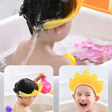 6440 Crown Baby Shower Cap Adjustable Crown Baby Child Protection, Eye Protection, Ear Protection, Adjustable Swim Cap, Waterproof and Adjustable for Kids and Babies 