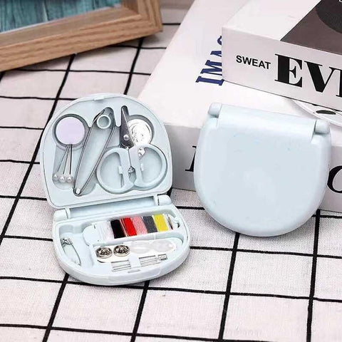 1290 Mini Travel Sewing Kit DIY Sewing Portable Sewing Tool Kits Plastic Sewing Kit Box Beginner Friendly Emergency Sewing Repair Kit with Threads Scissors Hand Sewing Needles