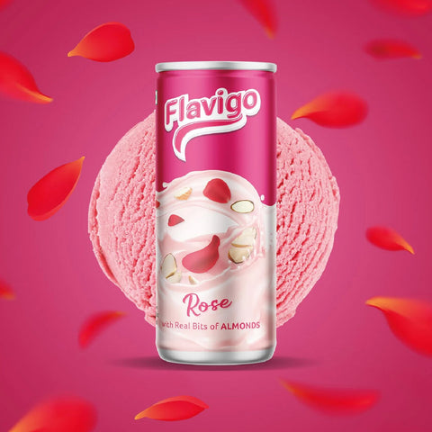 1012 Flavigo Rose Ice Cream Milkshake (180Ml) | Ice cream shakes - SWASTIK CREATIONS The Trend Point